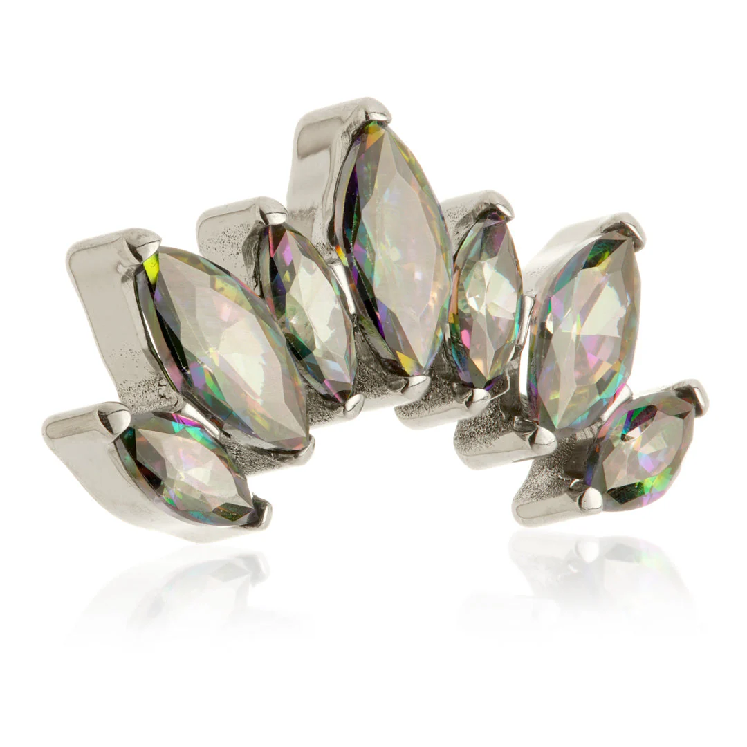 Ti Threadless Prong Jewelled Marquise Cluster Attachment - Image 3