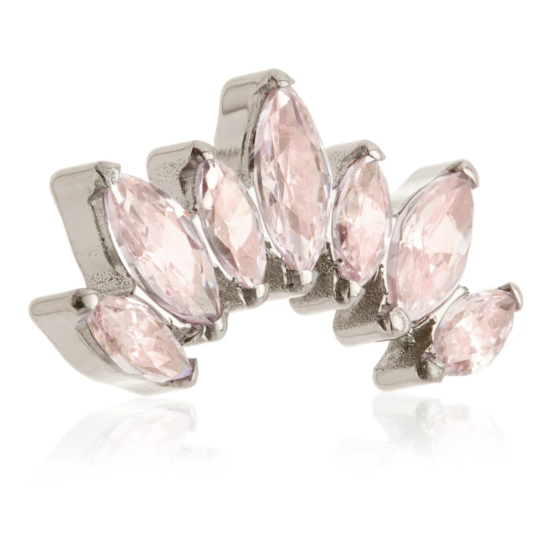 Ti Threadless Prong Jewelled Marquise Cluster Attachment - Image 4
