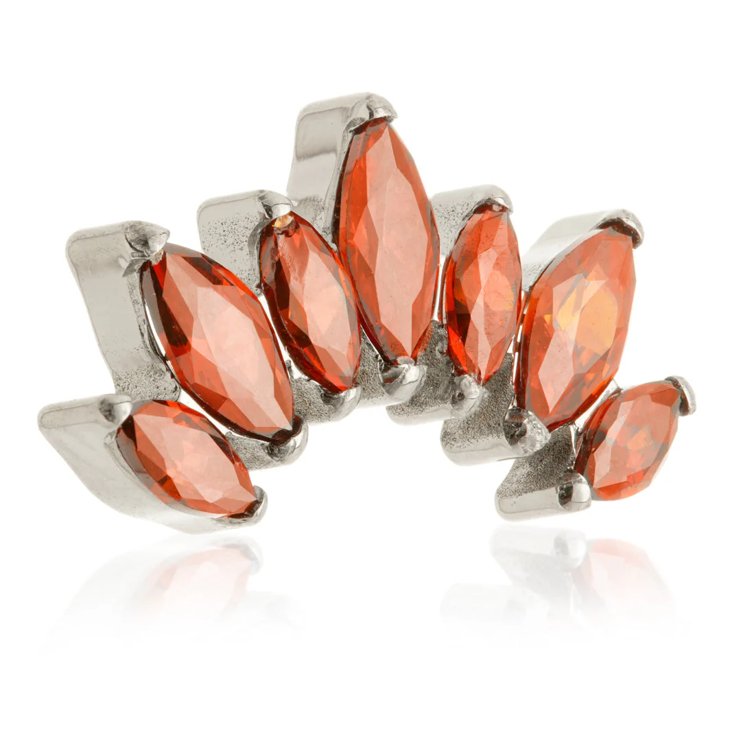 Ti Threadless Prong Jewelled Marquise Cluster Attachment - Image 6